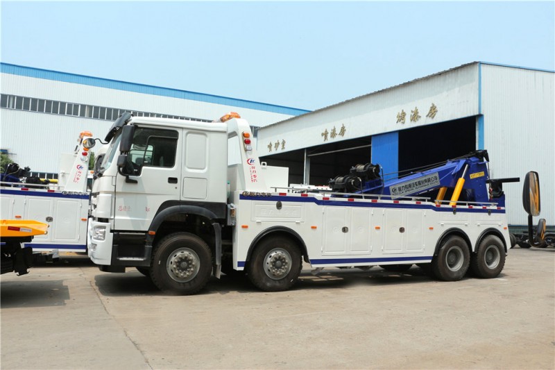重汽豪沃前四后八一托一清障車 正側(cè)圖 重汽豪沃前四后八一托一清障車 正側(cè)圖