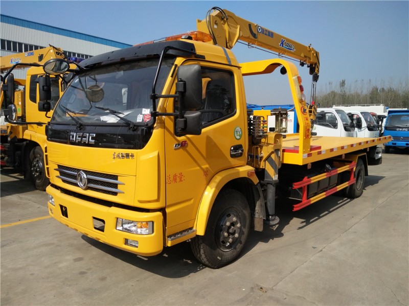 東風(fēng)凱普特平板帶吊清障車 前側(cè)圖 東風(fēng)凱普特平板帶吊清障車 前側(cè)圖